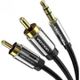 Cable estéreo Vention 3.5 mm Jack Macho a 2x RCA Macho 5 m Negro
